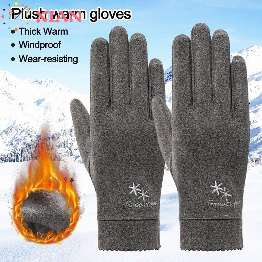 Găng Tay Lông Cừu Giữ Ấm Thời Trang Thu Đông Cho Nữ