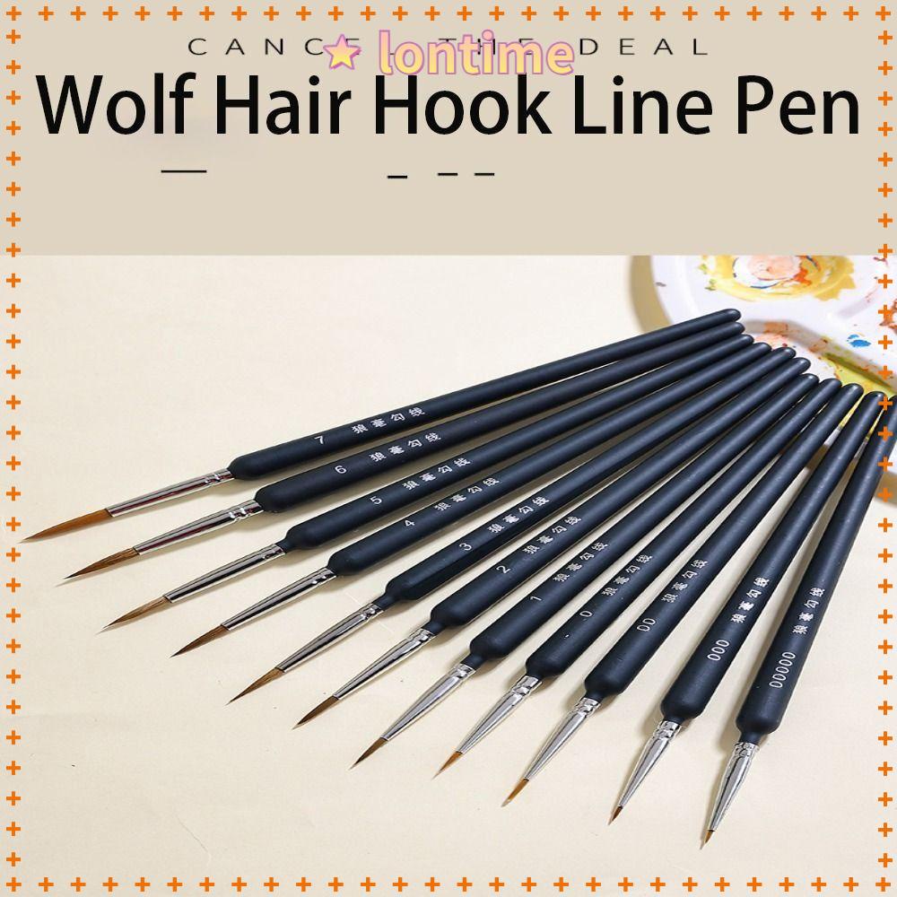 10 Cọ Sơn Acrylic Mỏng Có Móc Mới Cho Gouache