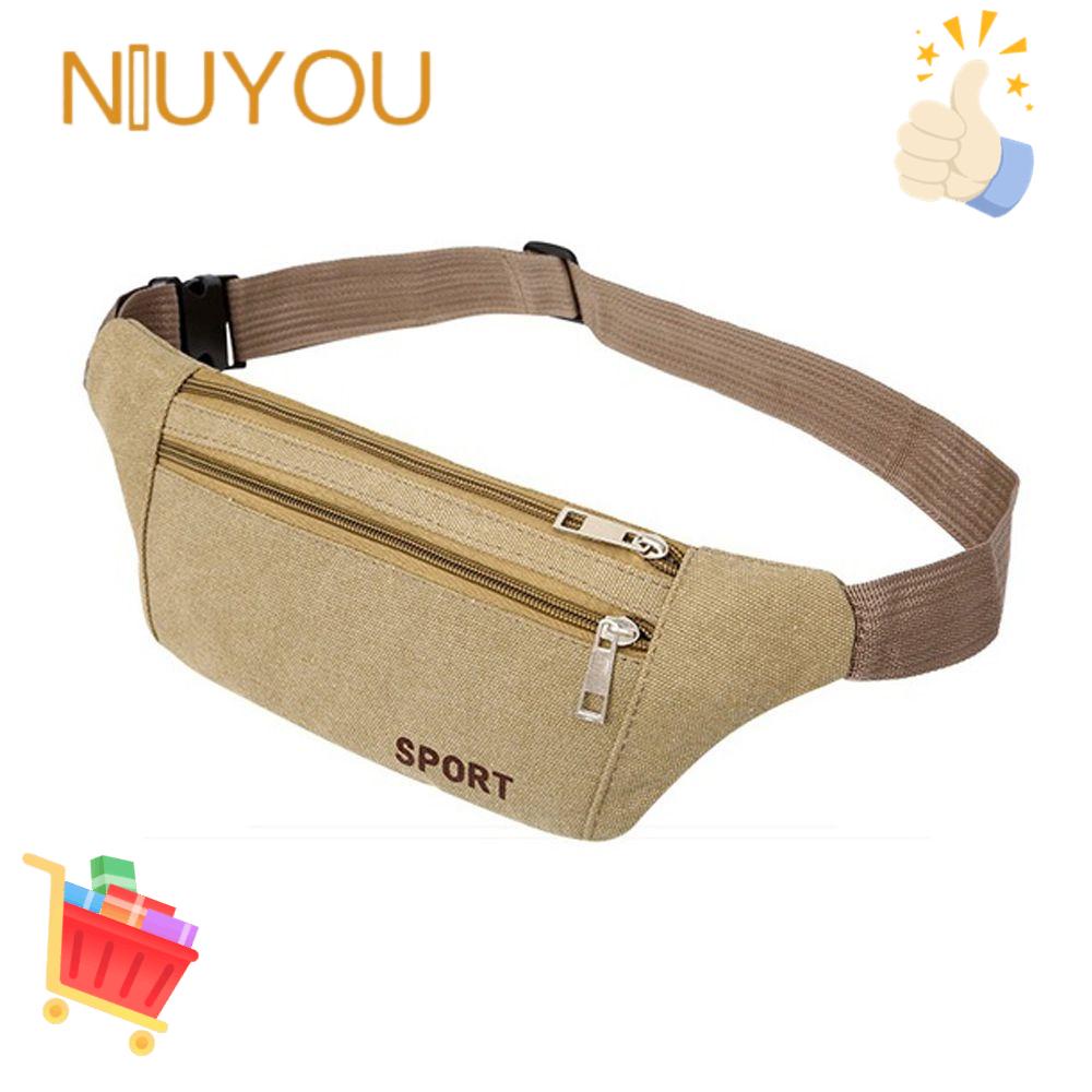 Túi Đeo Hông Bằng Vải Bạt Thời Trang Cho Nam &amp; Nữ