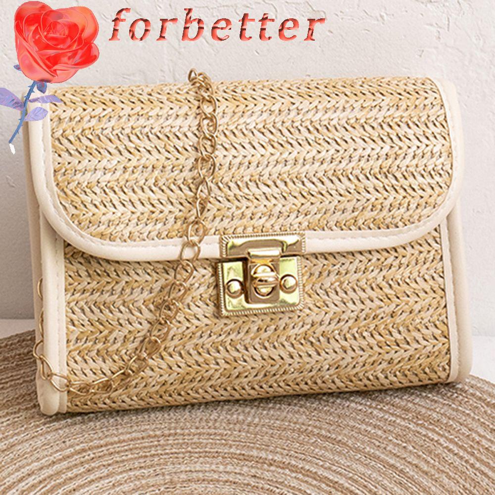 Túi Xách Đeo Vai Dệt Phối Dây Xích Phong Cách Retro Thời Trang Dành Cho Nữ