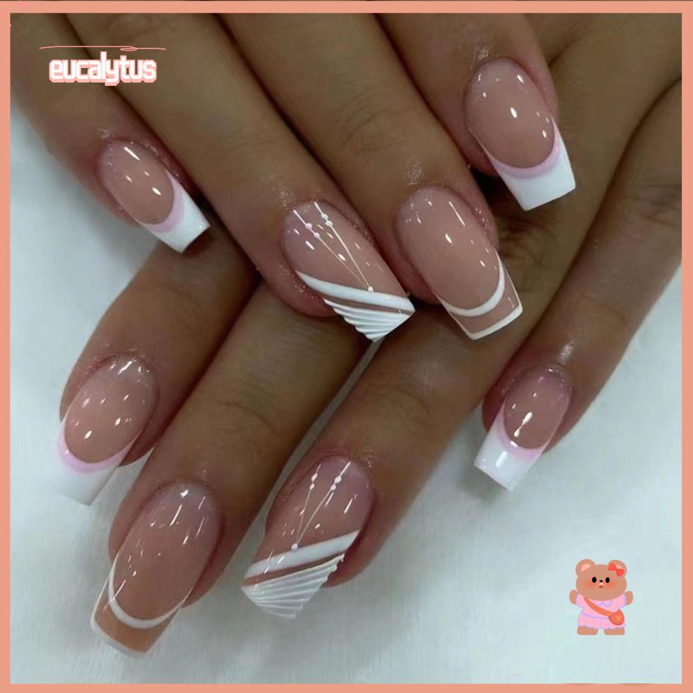 Móng Tay Giả DIY Che Phủ Toàn Diện Phong Cách Pháp