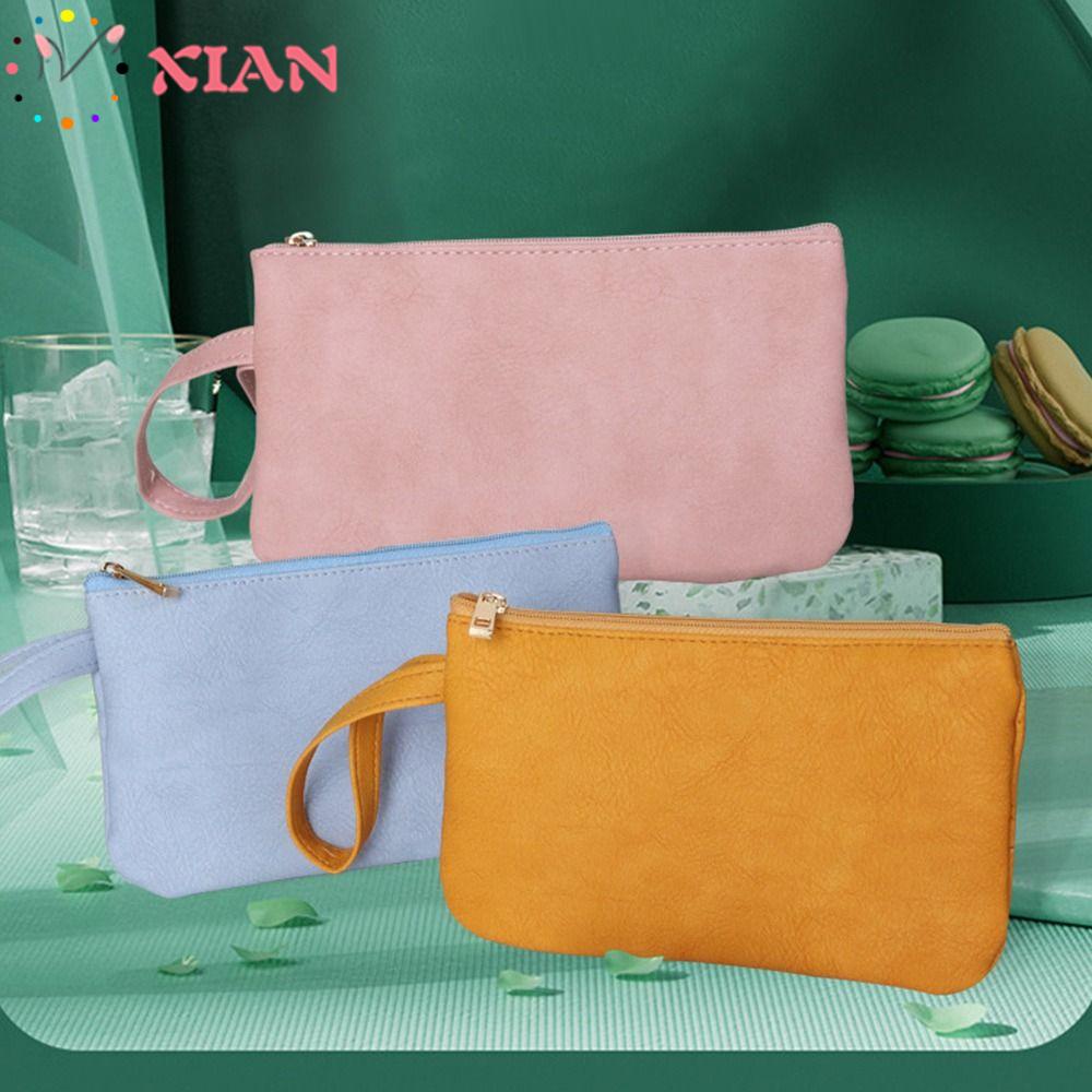 Túi Đựng Mỹ Phẩm / Son Môi / Thẻ / Tiền Xu Bằng Da PU Nhỏ Gọn Tiện Lợi