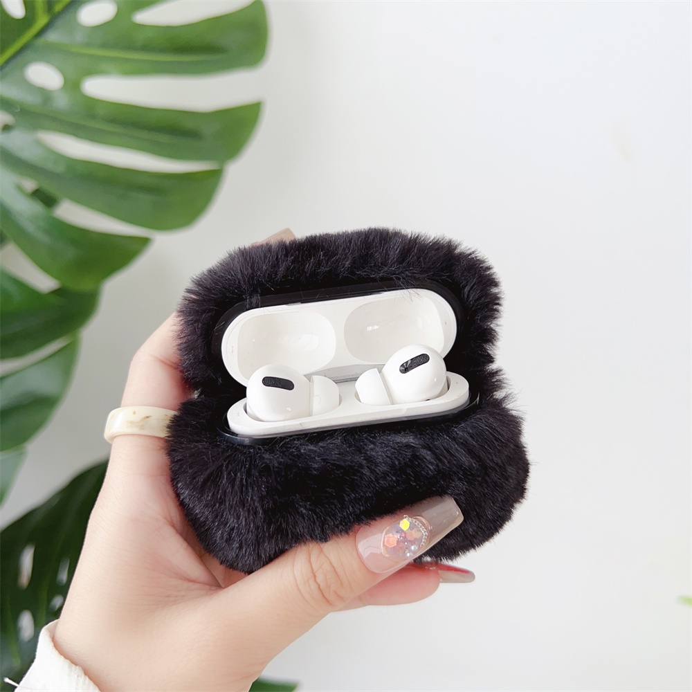 Vỏ Bảo Vệ Hộp Sạc Tai Nghe Airpods 1 2 3 Pro 2nd Bằng Vải Bông Hình Thỏ Dễ Thương