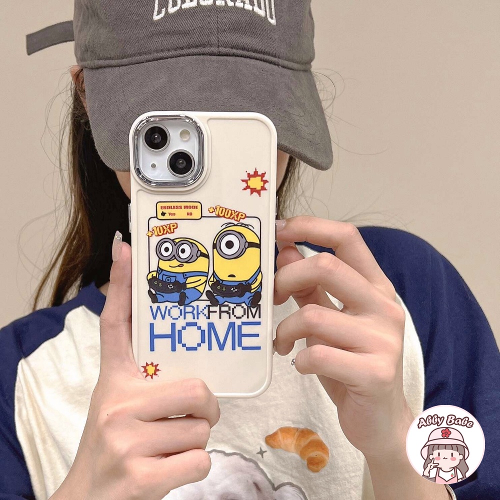 Ốp Điện Thoại TPU Mềm Bóng Chống Bụi Bẩn In Hình Minion Cho IPhone 14 Pro Max 11 12 Pro Max X XS 7Plus