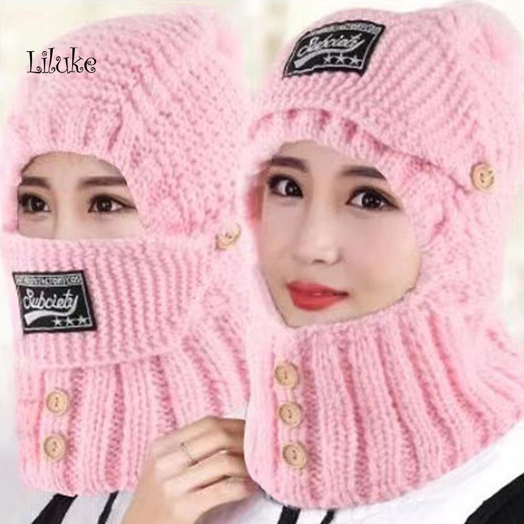 Mũ Beanie Trùm Đầu Màu Sắc Xinh Xắn Cho Nữ