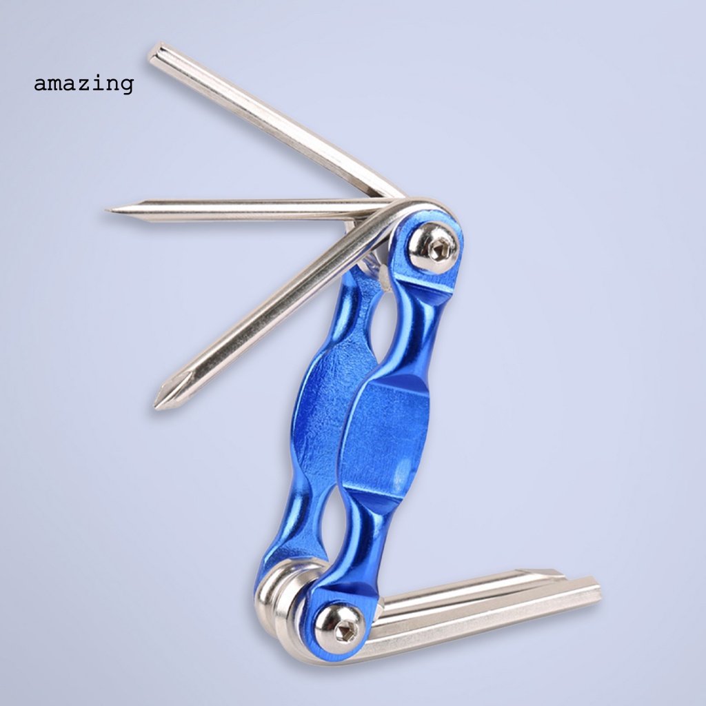 Bộ Cờ Lê Đầu Lục Giác 6 Trong 1 Chống Gỉ Có Thể Gấp Gọn Tiện Dụng Cho Xe Đạp