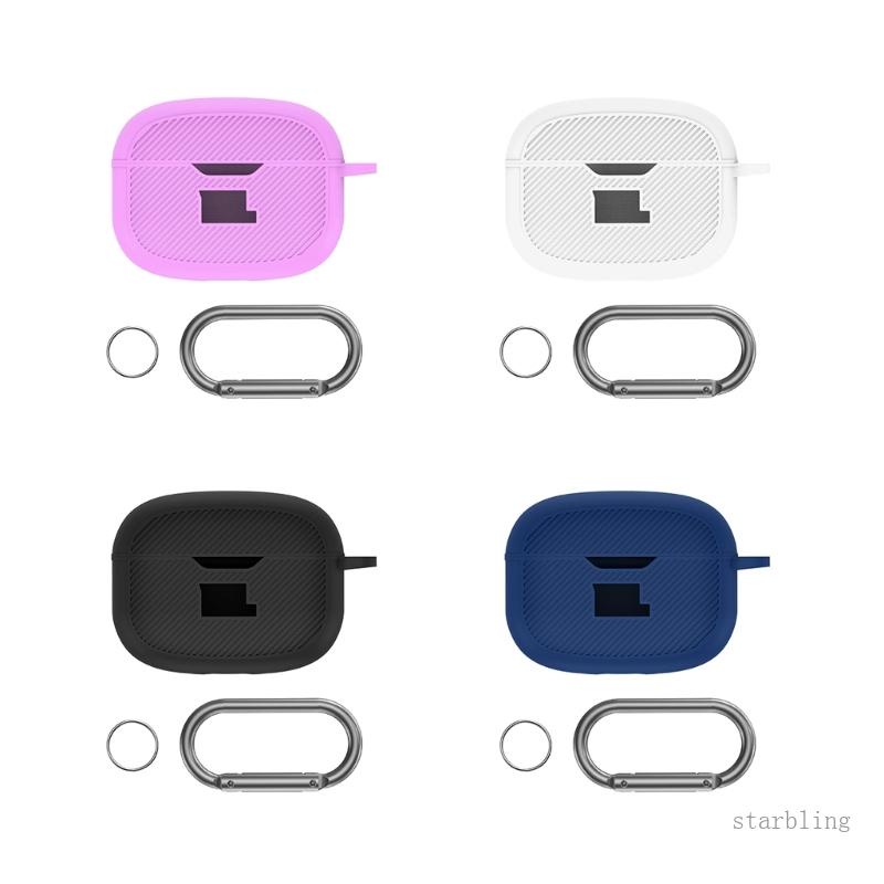 Vỏ Bảo Vệ Hộp Sạc Tai Nghe Bằng Silicon Họa Tiết Ngôi Sao Chống Bụi Bẩn Kèm Móc Treo Tiện