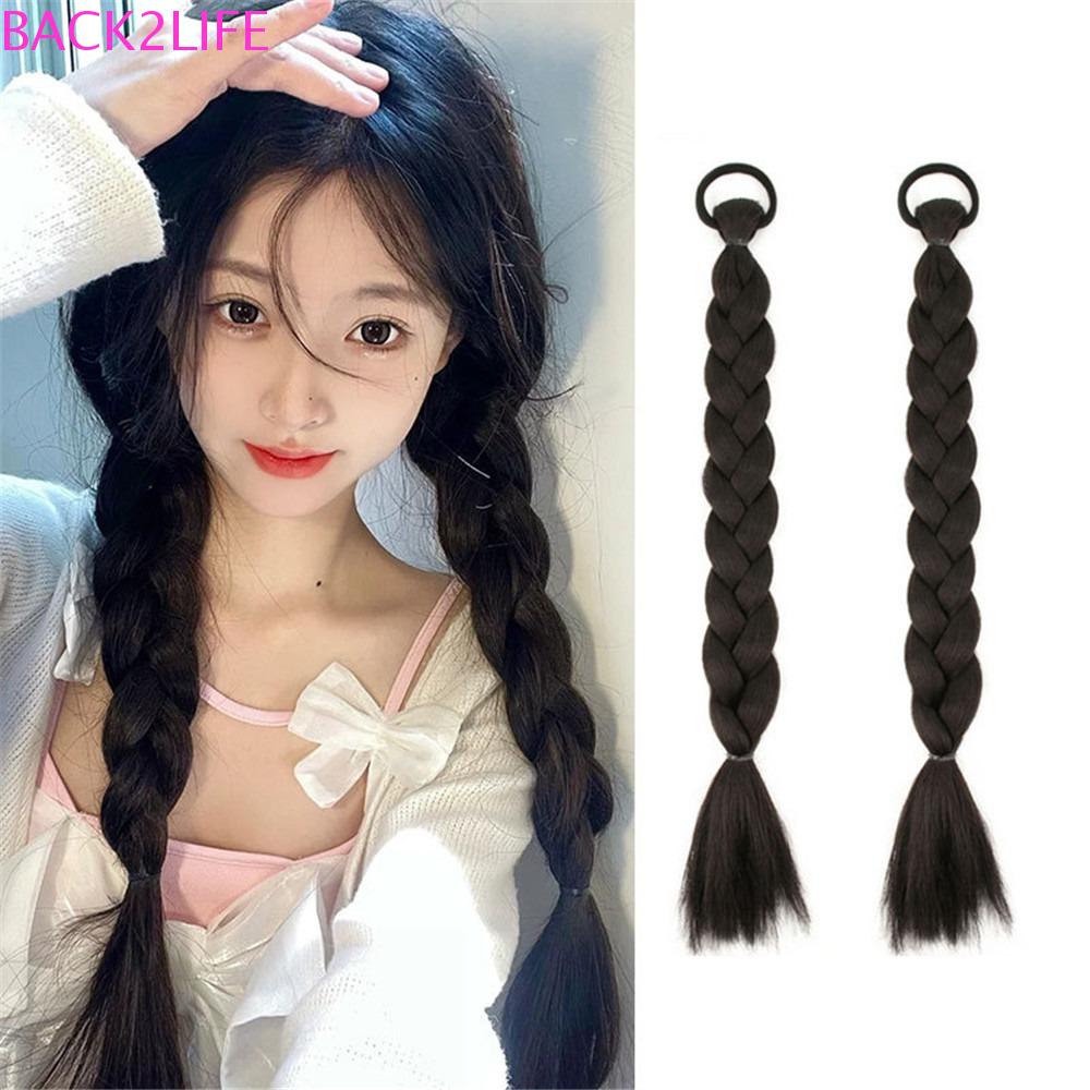 Tóc Giả Thắt Bím 2 Lớp Chịu Nhiệt Thời Trang Cho Nữ