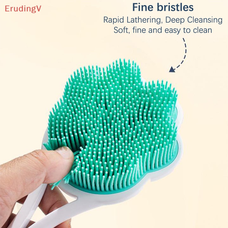 Bàn Chải Chà Lưng Hai Mặt Bằng Silicone Tiện Dụng Khi Tắm