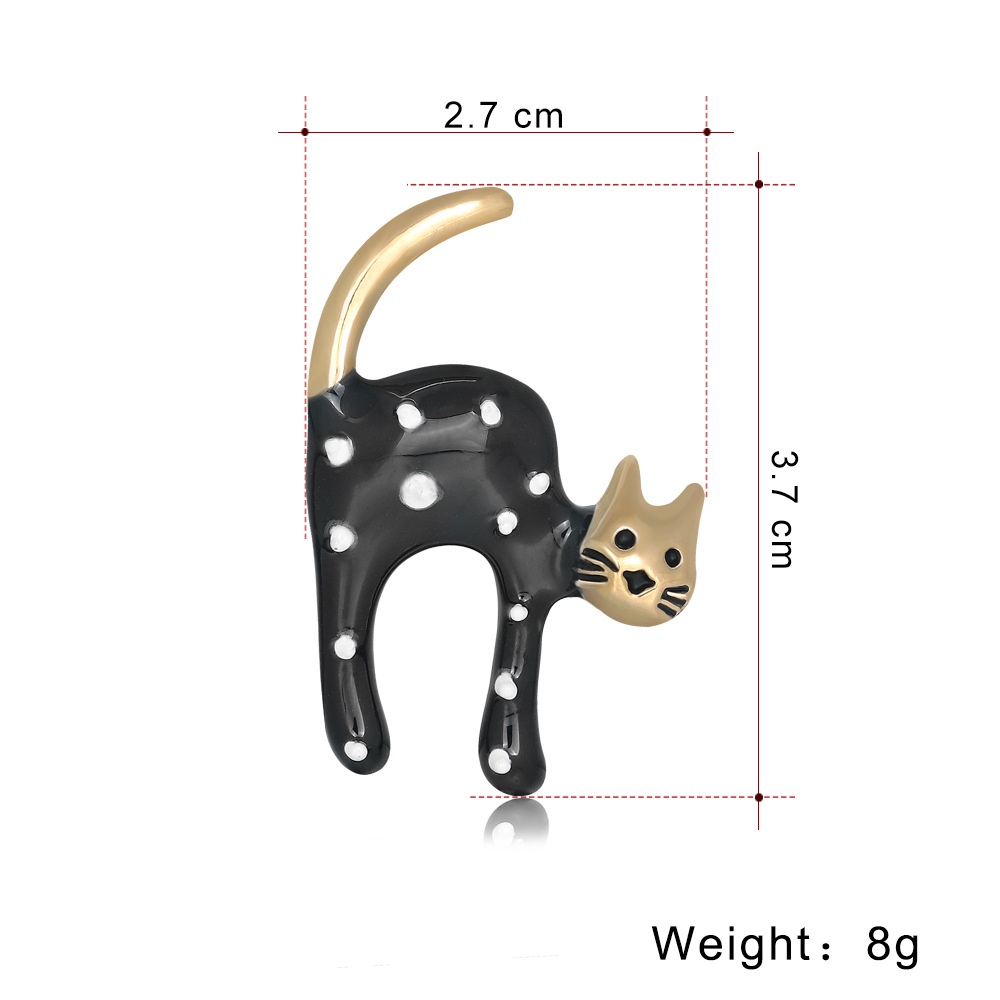 Ghim Cài Áo Hình Mèo Hoạt Hình Xinh Xắn