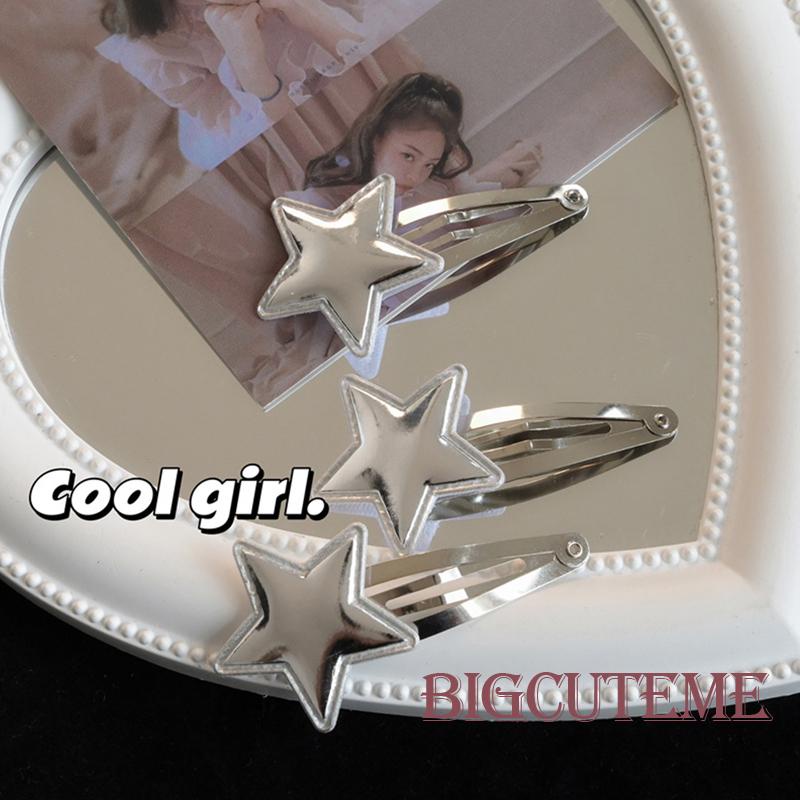 1 Kẹp Tóc Hình Ngôi Sao Thanh Lịch Màu Bạc Dành Cho Nữ