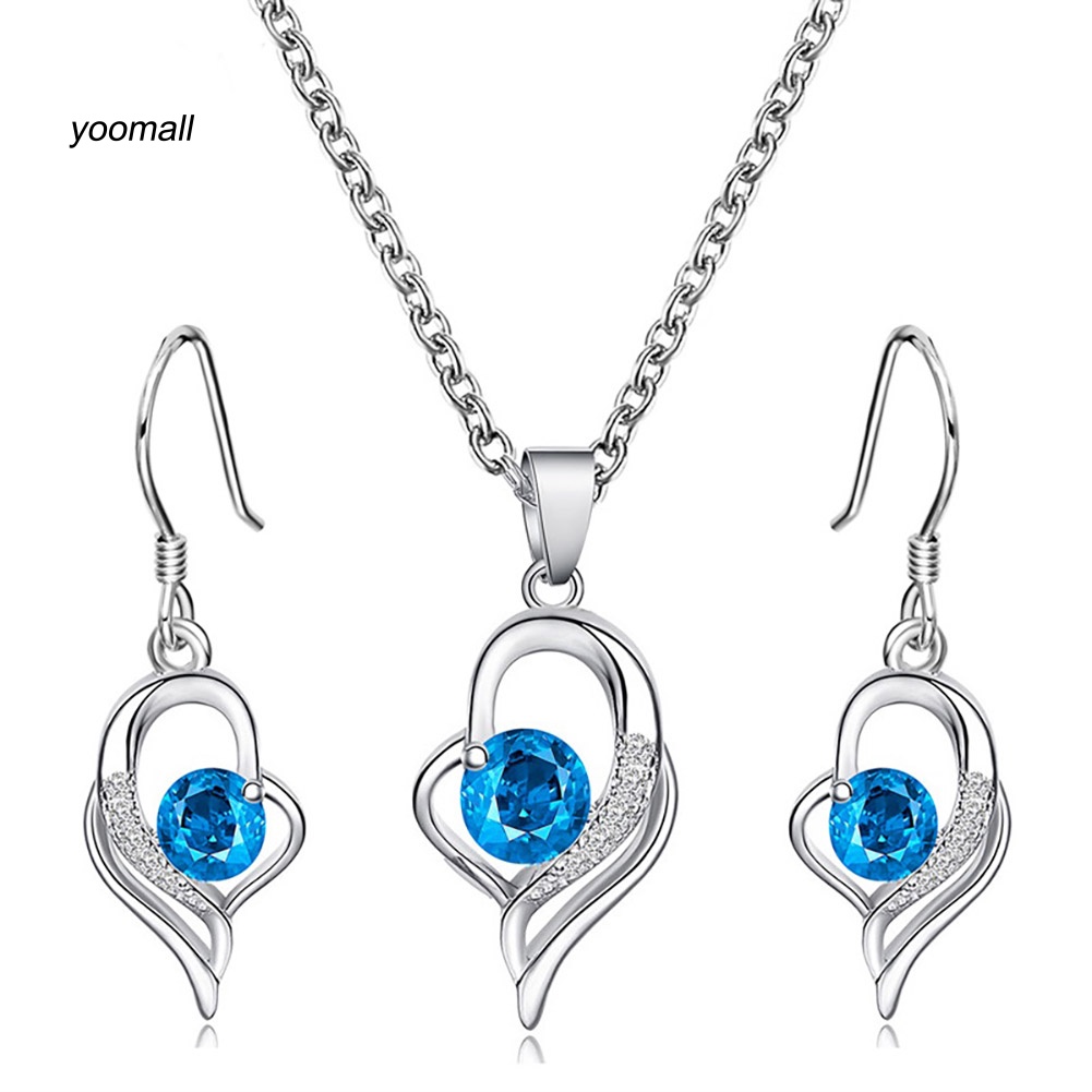 Vòng cổ Mặt Trái Tim Đính Đá Thời Trang