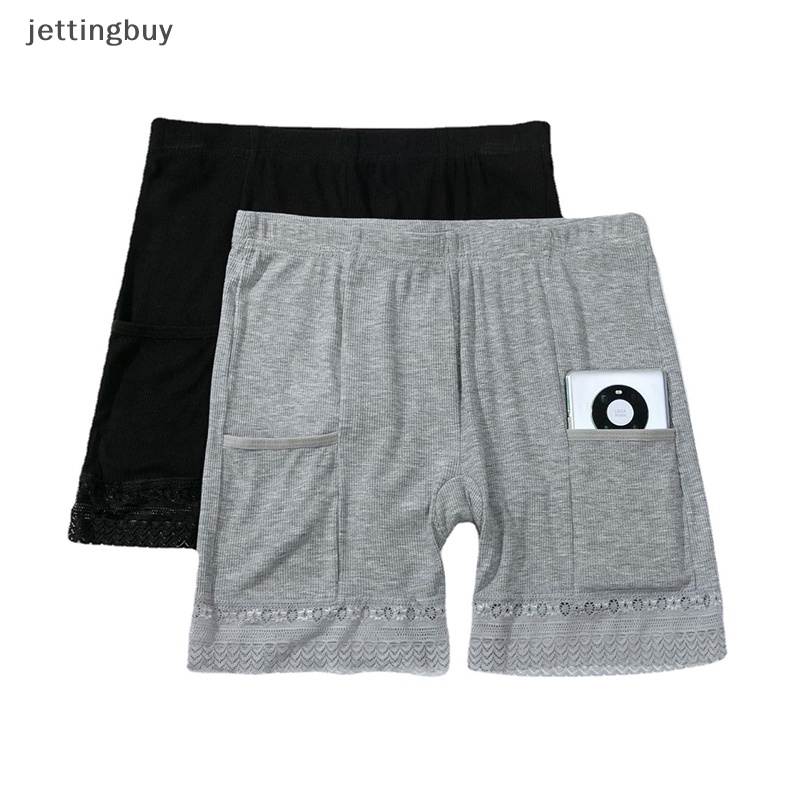 Quần Short Lưng Cao 3 / 4 Bằng cotton Mỏng Nhẹ Có Túi Thời Trang Mùa Hè Hàng Mới 200