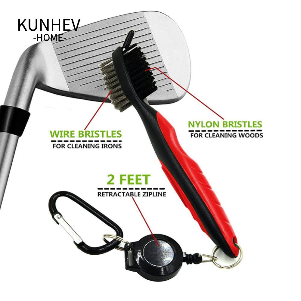 KUNHEV Bàn Chải Vệ Sinh Gậy Đánh Golf Bằng Sắt Và Gỗ Tiện Dụng