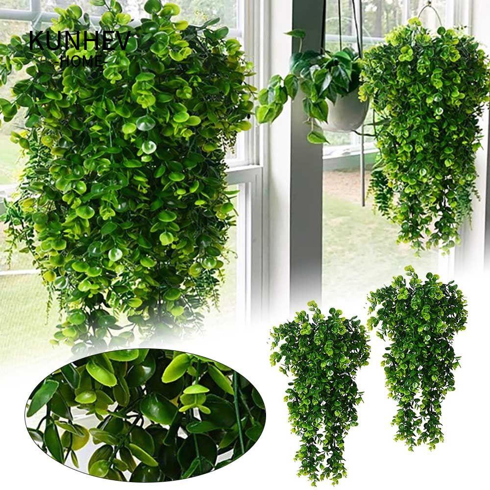 KUNHEV Dây Lá Bạch Đàn Nhân Tạo Trang Trí Tiệc Cưới DIY