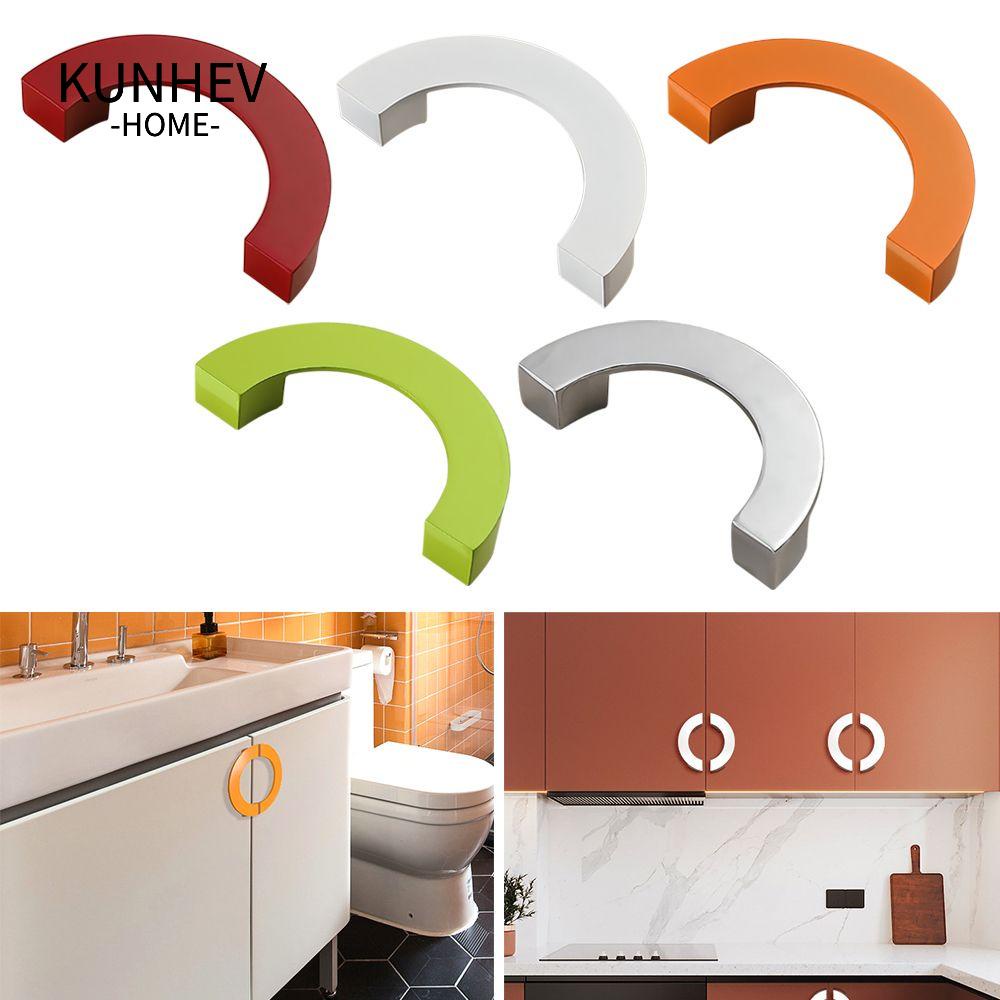 KUNHEV Tay Nắm Cửa Tủ Hình Tròn Bằng Hợp Kim Kẽm Chất Lượng Cao