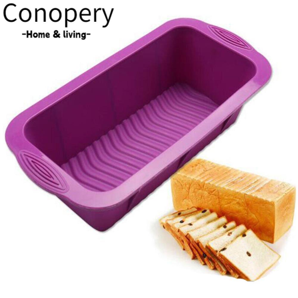 CONOPERY Khuôn Nướng Bánh Mì Chống Dính Hình Vuông Dài Tiện Dụng