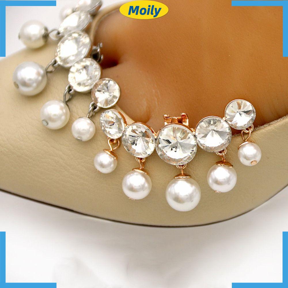 Moilyvn 1 Cặp Kẹp Giày Có Thể Tháo Rời|Giày Cao Gót Phối Khóa Cài Quyến Rũ Trẻ Trung Cho Bạn Gái