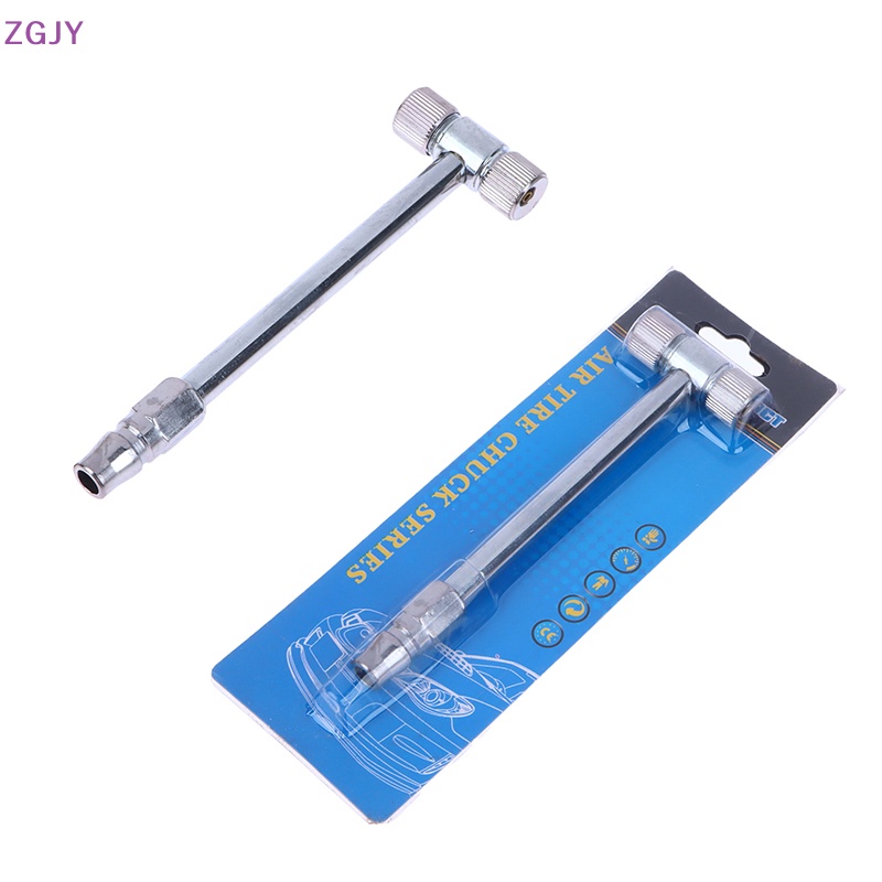 Ống Bơm Hơi Bánh Xe Đạp / Xe Máy Điện Hai Đầu Hình Chữ T Bằng Kim Loại 15CM Mới