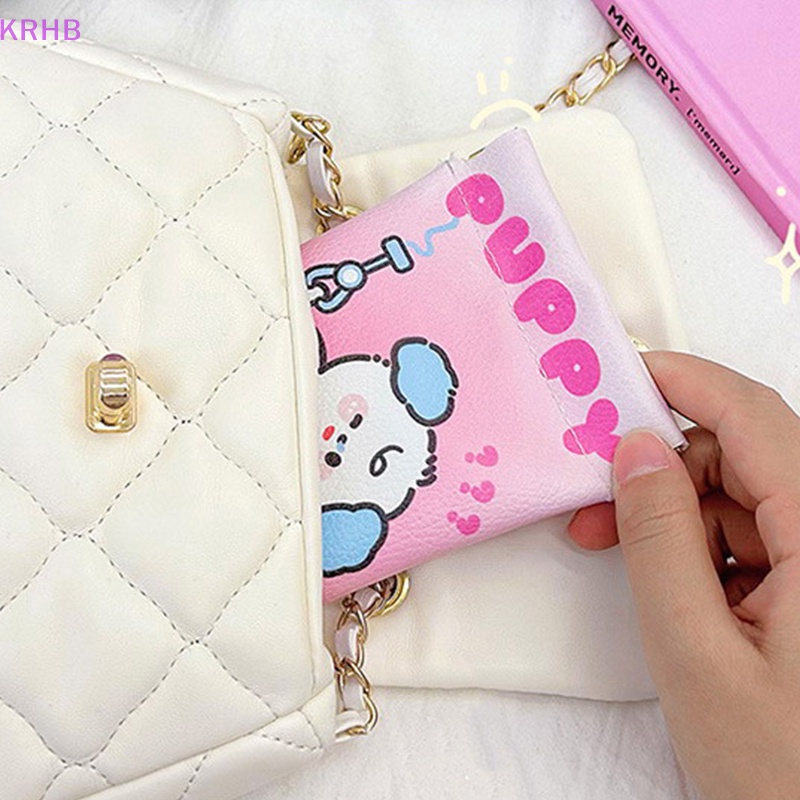 Hộp Đựng Mắt Kính Bằng Da PU Họa Tiết Chú Chó Hoạt Hình Dễ Thương Mới