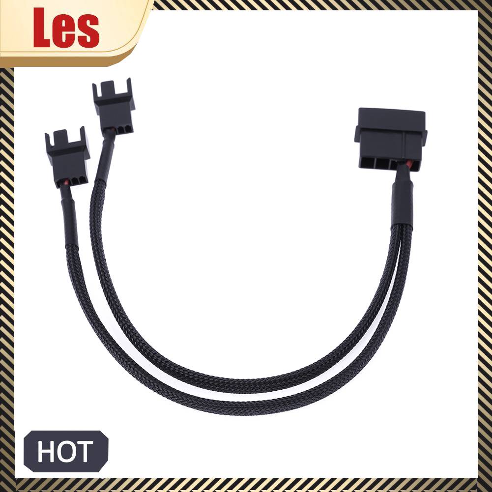 Cáp Chia Quạt Tản Nhiệt IDE Molex 4Pin Sang 2 Cổng 3Pin / 4Pin