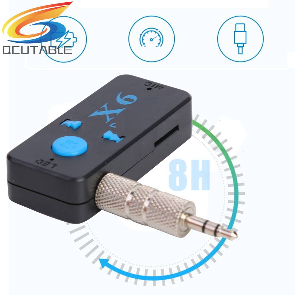 Thiết Bị Nhận Tín Hiệu Âm Thanh Bluetooth 4.2 X6 3.5mm Hỗ Trợ TF