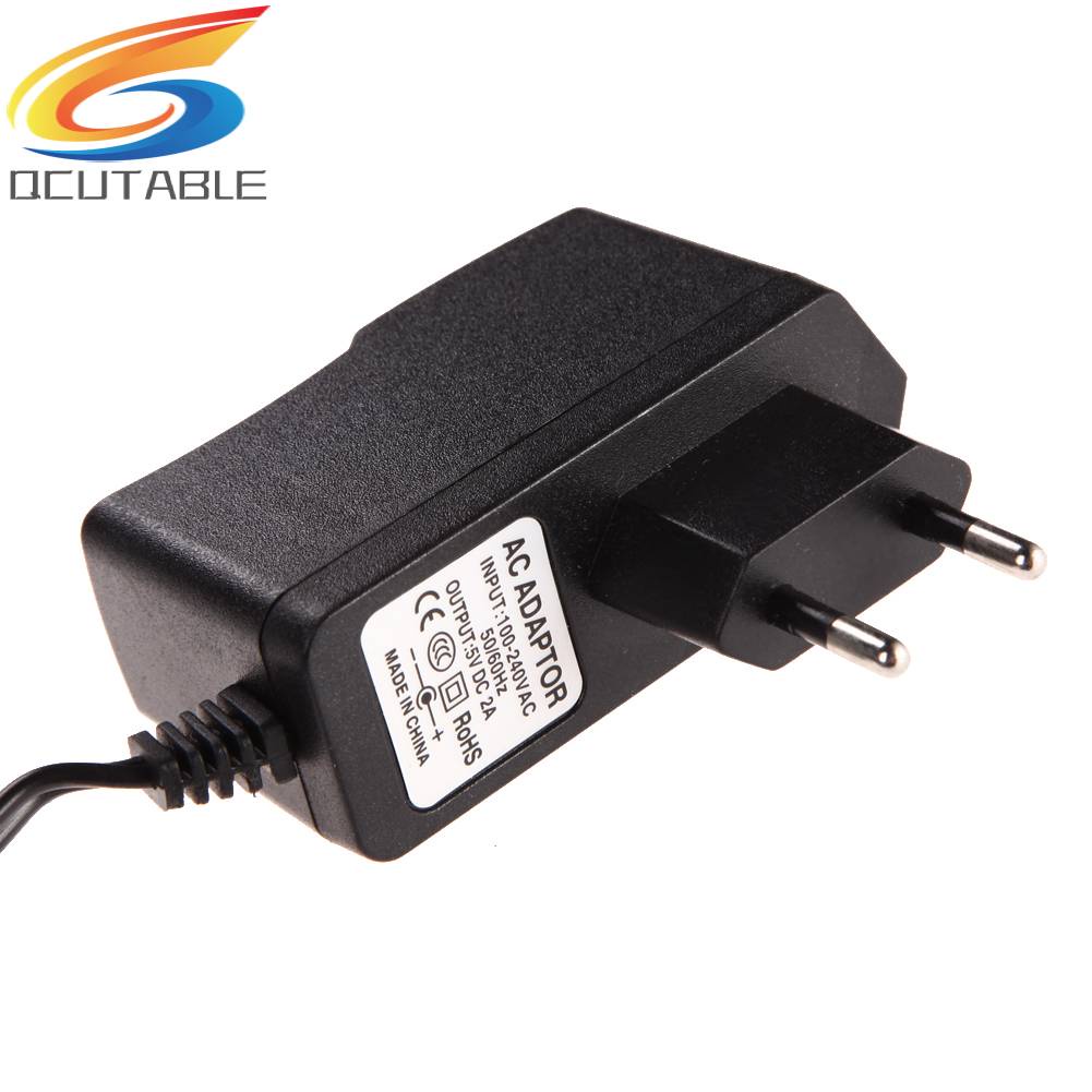 Phích Cắm Sạc EU AC 100-240V DC 5.5mm x 2.5MM 5V 2A 2000mA