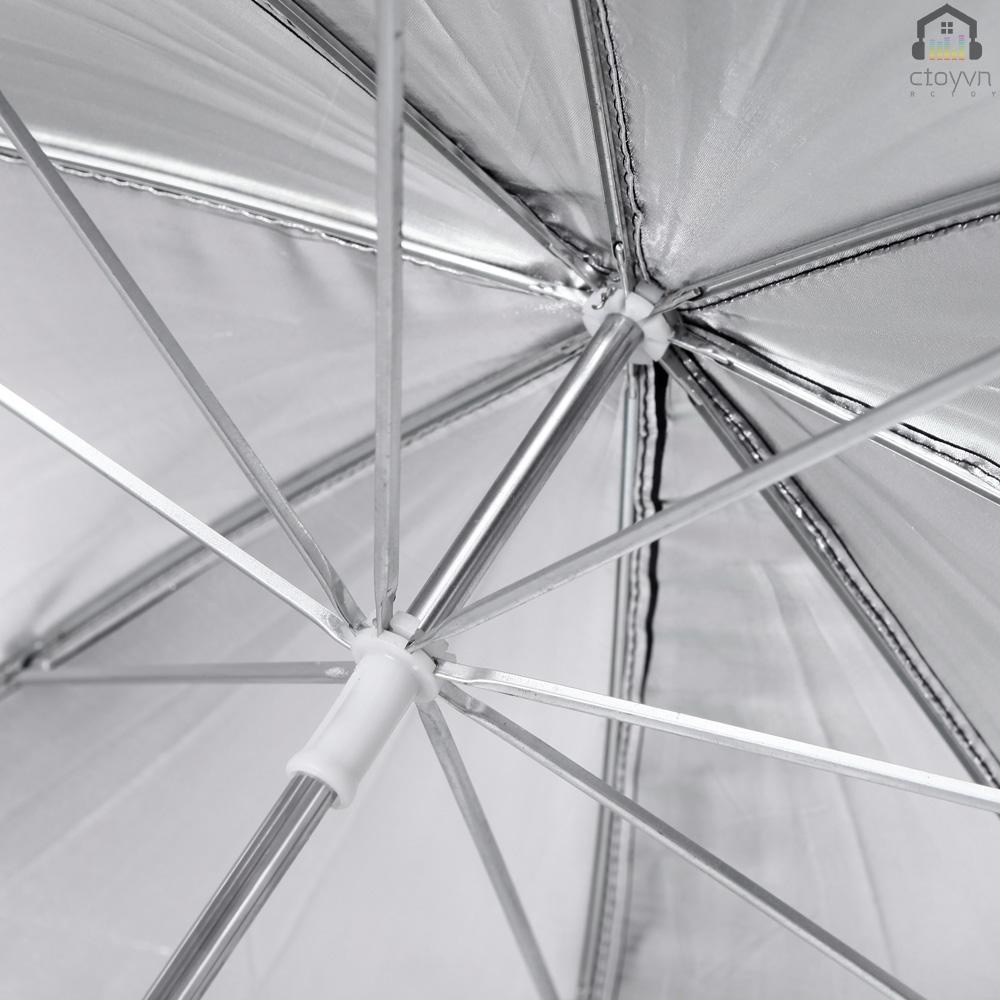 Dù Phản Quang 83cm 33in Màu Đen / Bạc Chuyên Dụng Cho Studio Chụp Ảnh
