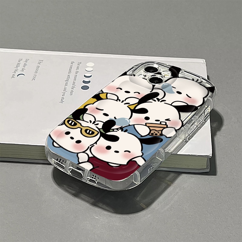 Ốp Điện Thoại Silicon TPU Mềm Trong Suốt Chống Sốc In Hình Cún Dễ Thương Cho IPhone 14 12 13 11 Pro XS Max XR X 8 + 7 Plus