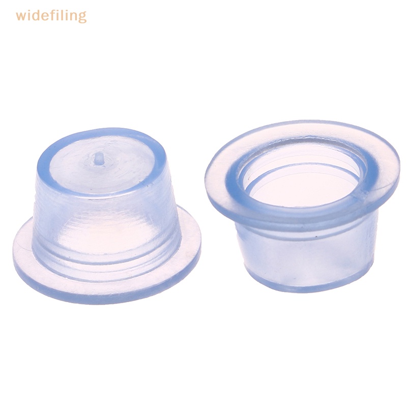 Set 100 Cốc Silicone Trong Suốt Đựng Mực Xăm Tiện Dụng