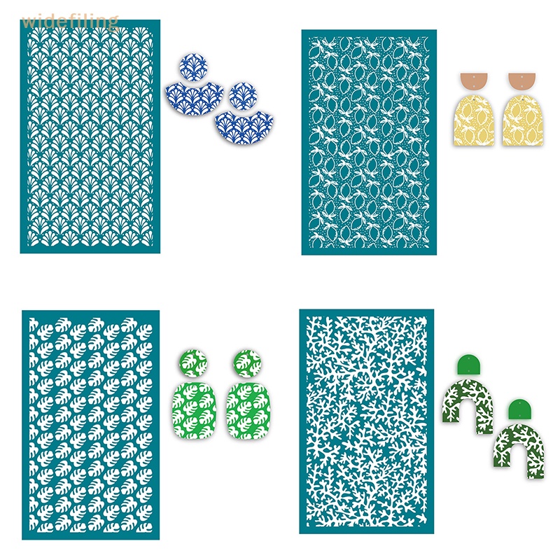 Bộ Khuôn Lưới Lụa Polymer Dùng Làm Trang Sức Thủ Công DIY