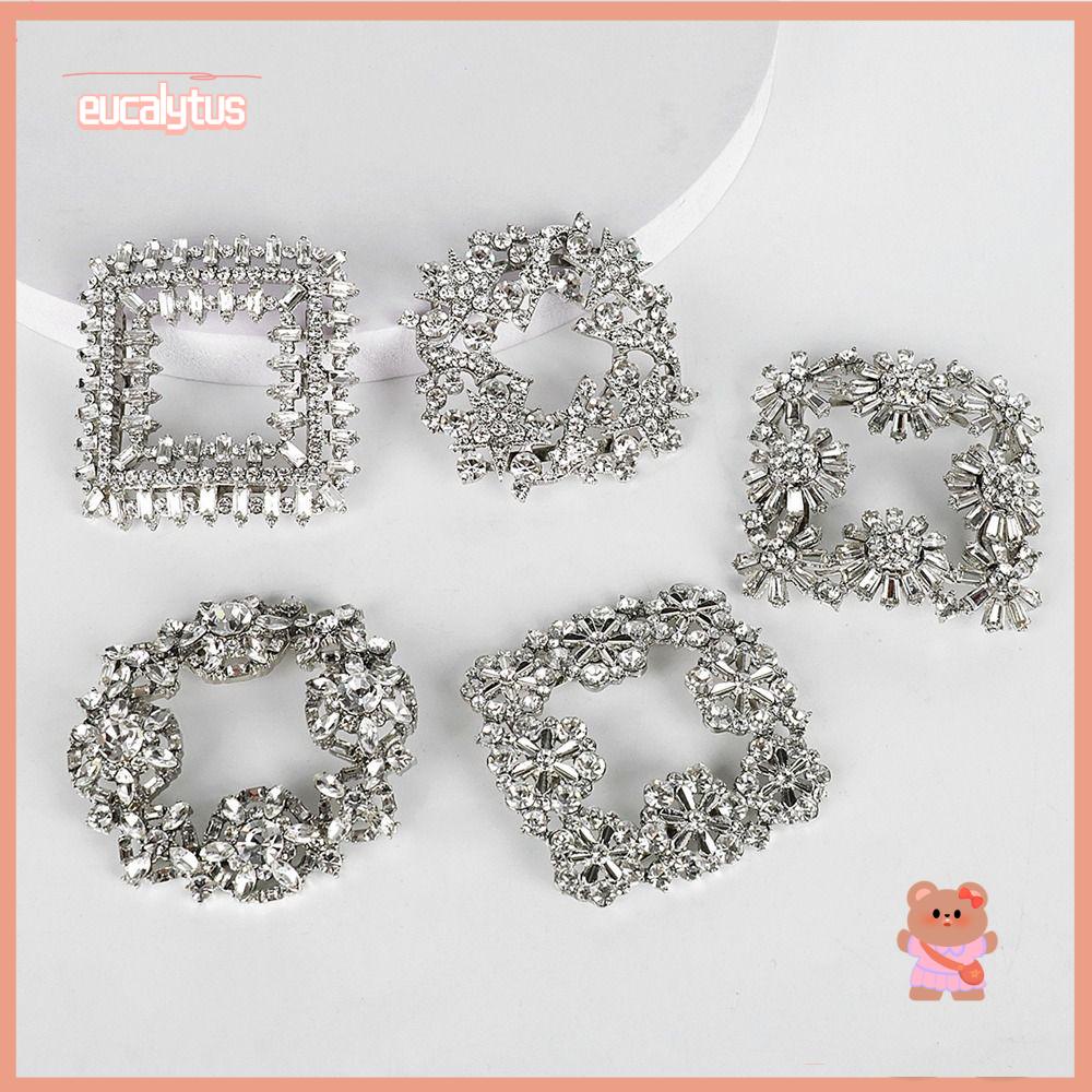 EUTUS 1 Cặp Kẹp Giày Trang Trí Dành Cho Bạn Nữ|Kẹp Tóc Trang Trí Lấp Lánh