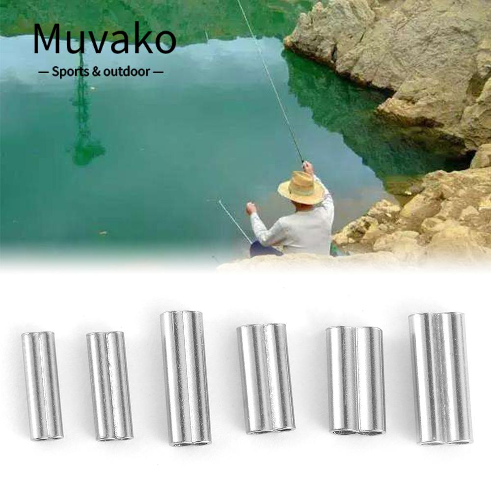 MUVAKO Set 100 Ống Đồng Nối Dây Câu Cá Chất Lượng Cao