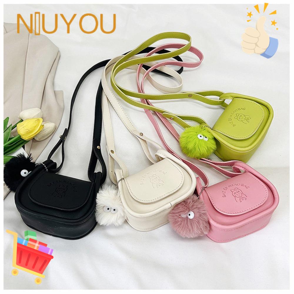 NIUYOU Túi Xách Da Đeo Chéo Màu Trơn Thời Trang Cho Nữ