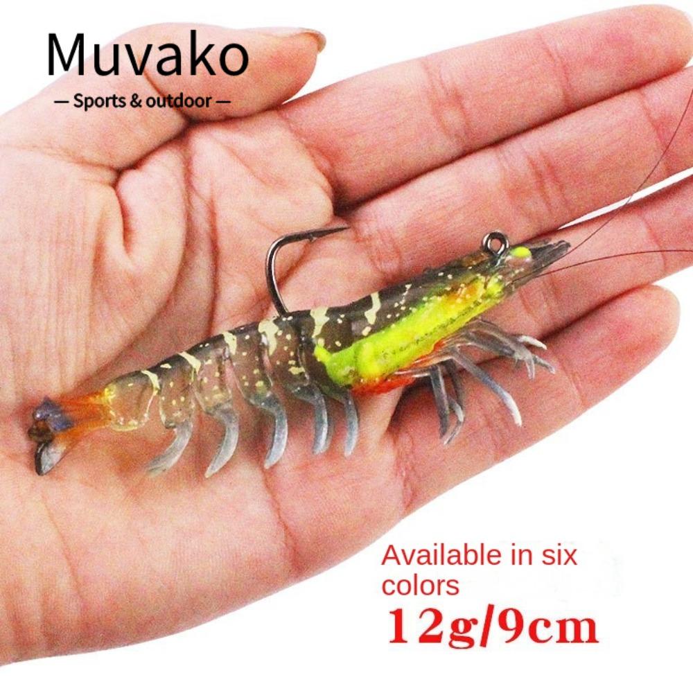 MUVAKO 1 Mồi Câu Cá Silicone Hình Móng Vuốt Phẳng Sáng Tạo