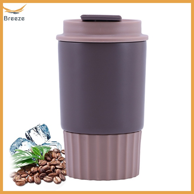 Cốc Cà Phê Cách Nhiệt Bằng Thép Không Gỉ 304 360ml Chống Bỏng Có Thể Tái Sử Dụng