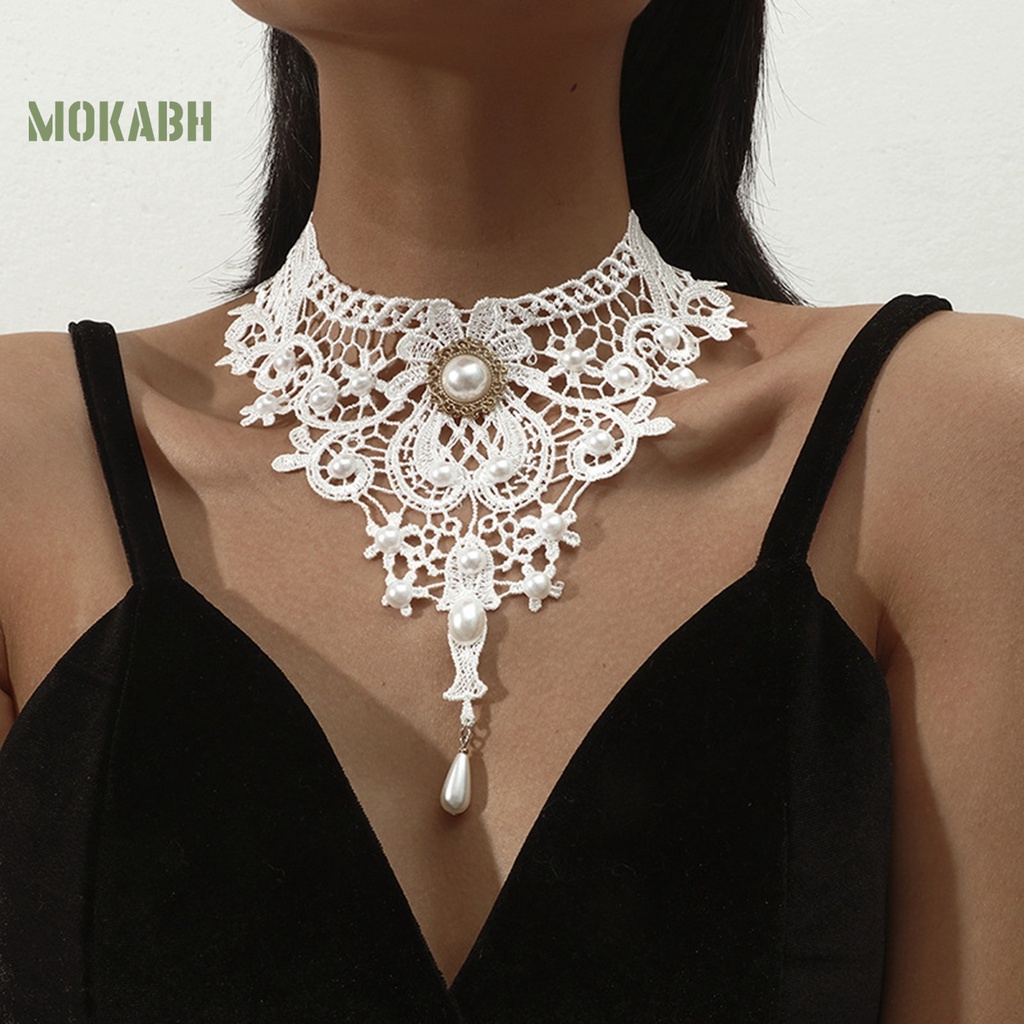 Abh Vòng Cổ Choker Dạng Chuỗi Có Thể Điều Chỉnh Được Theo Phong Cách Retro