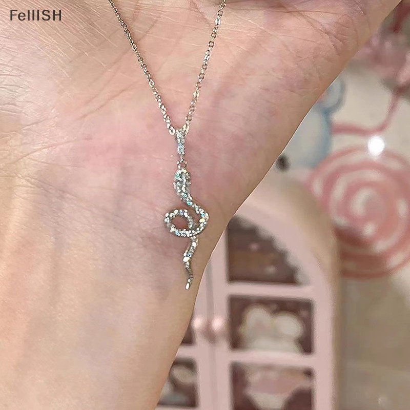 Vòng cổ Mặt Hình Rắn Đính Đá Pha Lê Sáng Tạo Thời Trang Dành Cho Nữ 439br