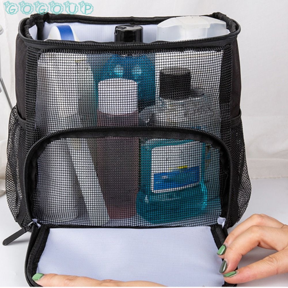 Gogoup Túi Lưới Đựng Mỹ Phẩm / Đồ Tắm Cầm Tay Khô Nhanh Sắp Xếp Gọn Gàng Cần Thiết Cho Học Sinh