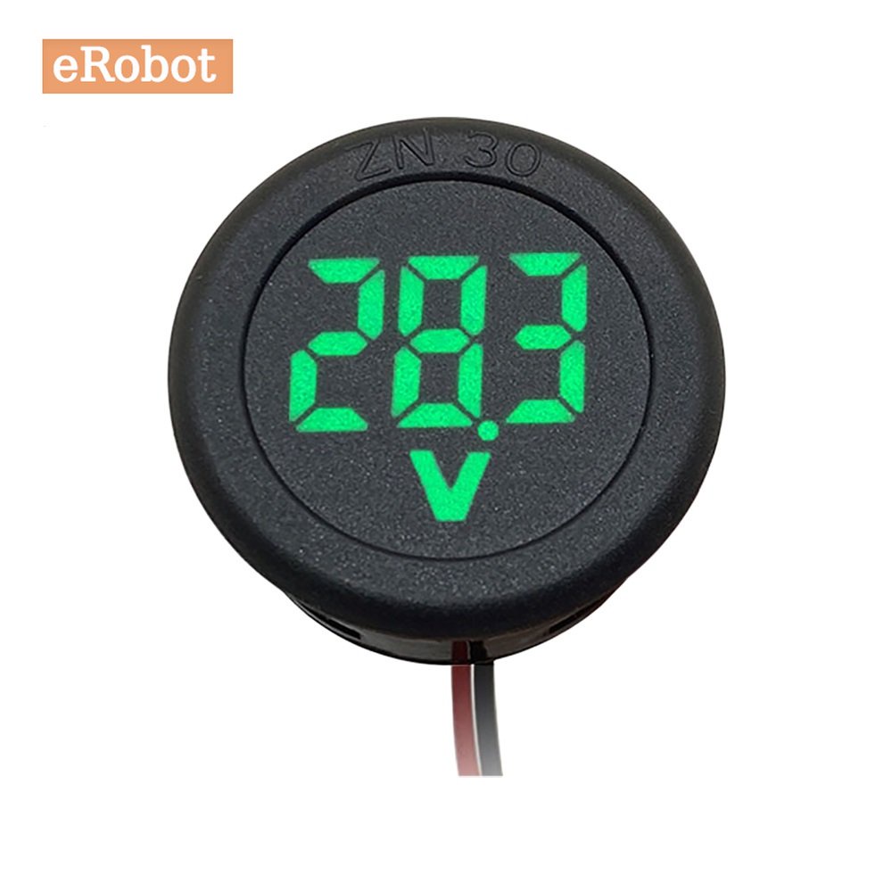 Vôn Kế DC 4-100V Màn Hình LED Kỹ Thuật Số Cho Xe Hơi