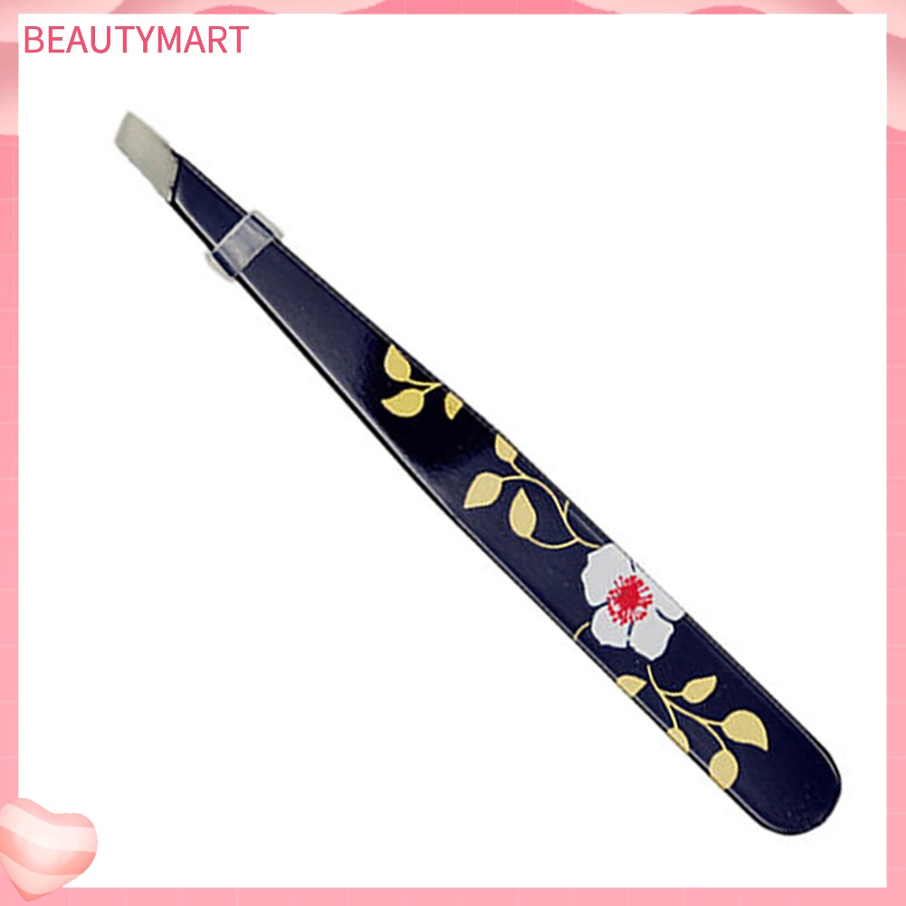 Nhíp Tỉa Lông Mày Bằng Thép Không Gỉ Thiết Kế Họa Tiết Hoa Xinh Xắn