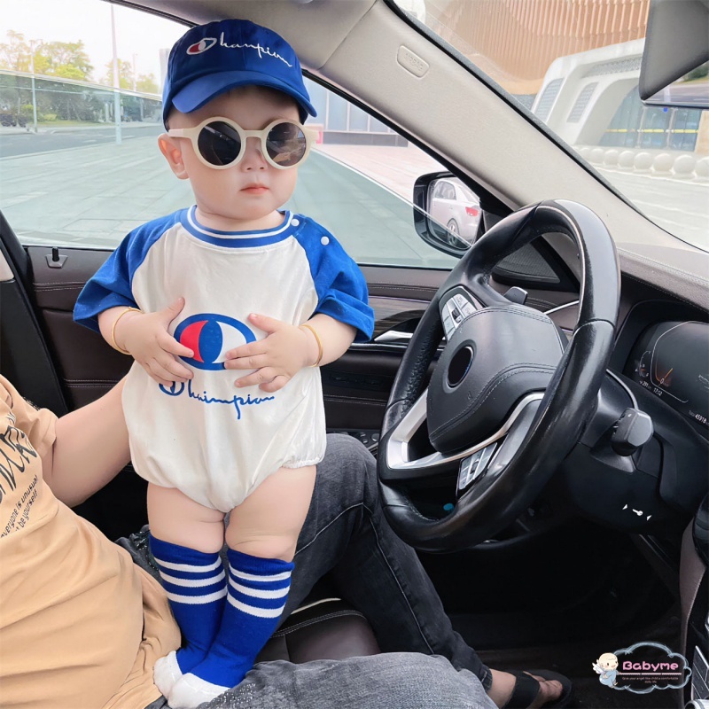 Áo Liền Quần Thể Thao Phong Cách Khối Màu Dễ Thương Dành Cho Bé Trai Gái