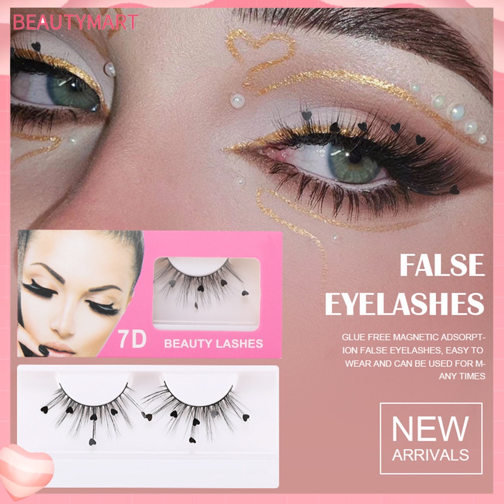 1 Cặp Lông Mi Giả 3D Bằng Sequin Tự Nhiên Có Thể Tái Sử Dụng