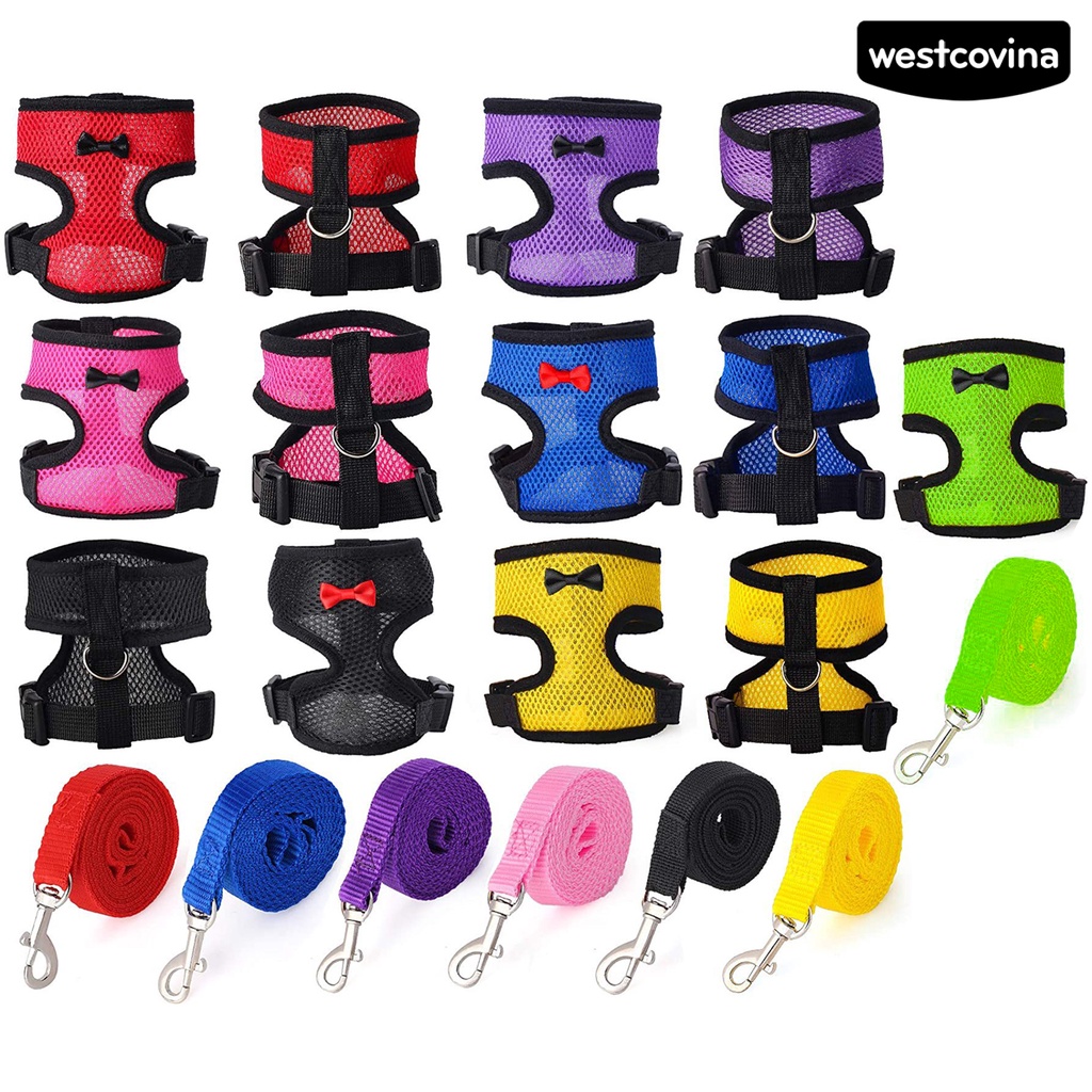 [COD]♞Áo Vest Lưới Thoáng Khí Có Kẹp Bằng Thép Không Gỉ Có Thể Điều Chỉnh Dành Cho Chó Mèo