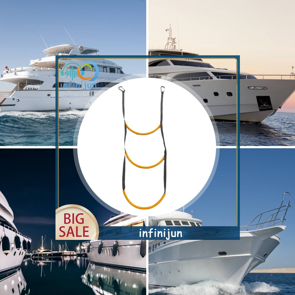 Thang Dây Thừng 3 Bậc Gấp Gọn Cho Thuyền Kayak