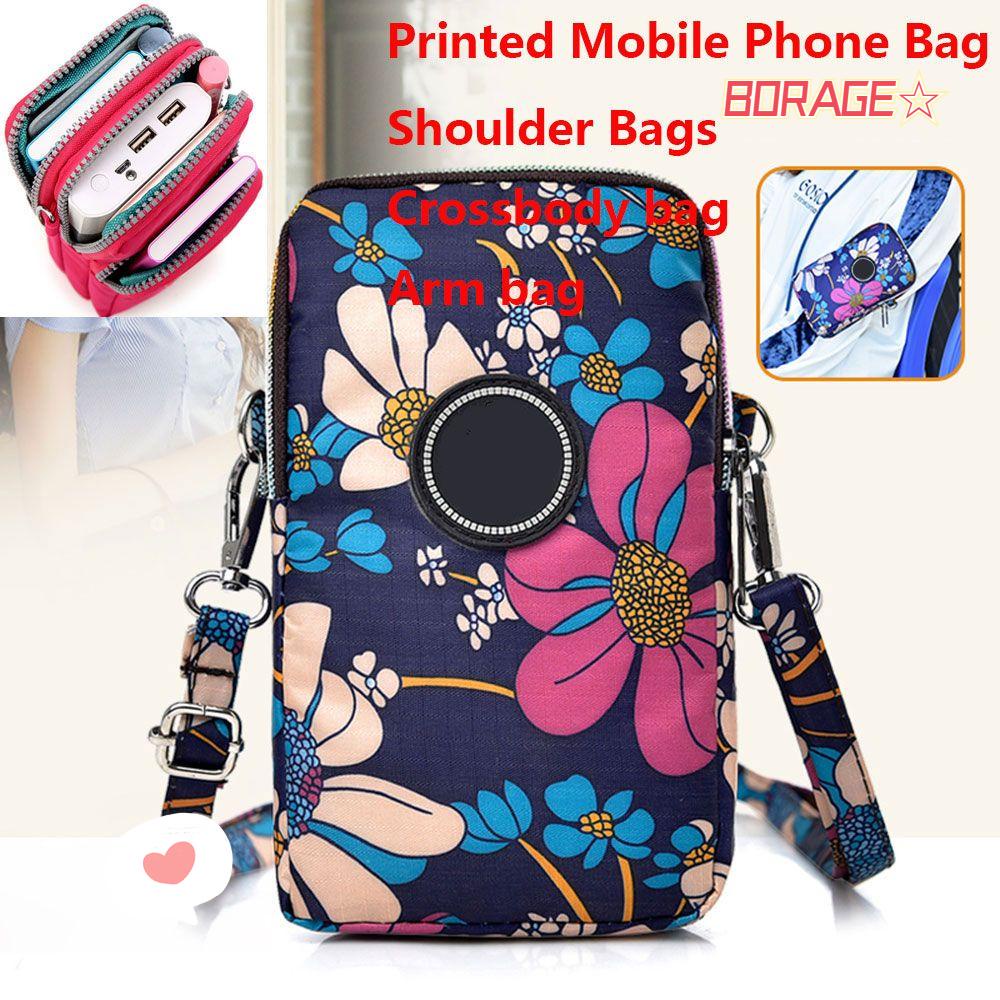 BORAG Túi Đeo Vai Bằng Polyester Họa Tiết In Thời Trang Sành Điệu Cho Nữ