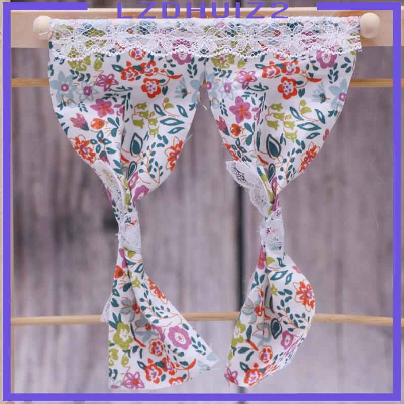 [Lzdhuiz] Rèm Cửa Mini Màu Trắng Trang Trí Thủ Công