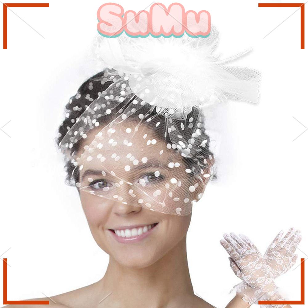 SUMU Kẹp Tóc Hình Nón Thiết Kế Độc Đáo Cho Cô Dâu