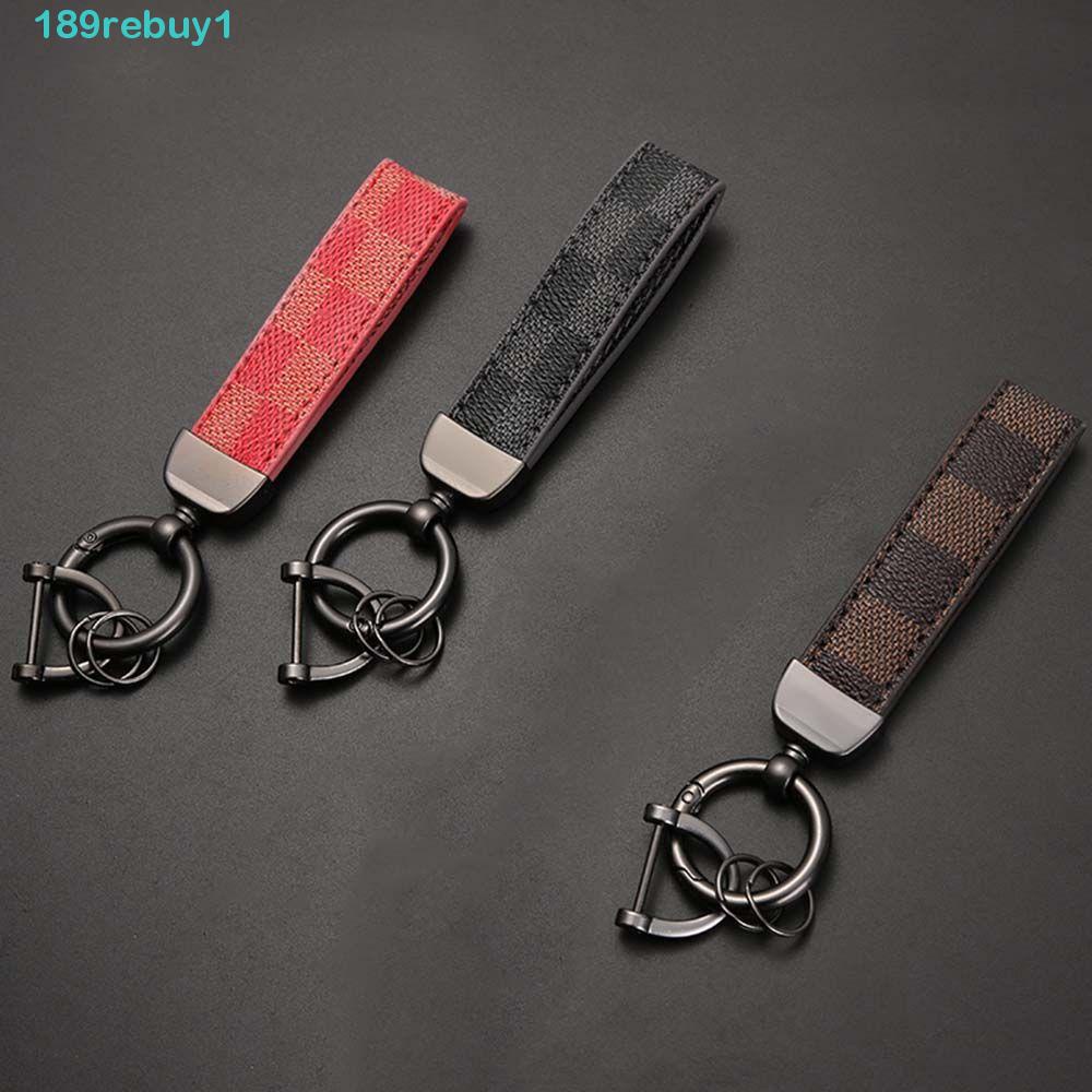 REBUY1 Giá Đỡ Chìa Khóa Bằng Da PU Hình Vuông Sang Trọng Cho Nam &amp; Nữ