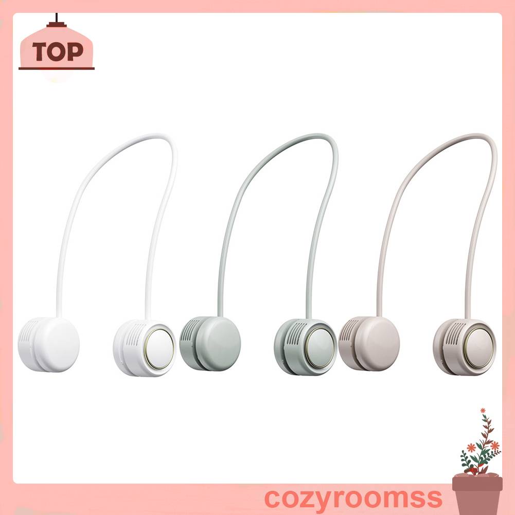 Quạt Làm Mát Đeo Cổ 3 Tốc Độ 1600mAh Có Thể Gấp Gọn Tiện Dụng Cho Gia Đình / Văn
